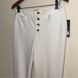Karl Lagerfeld Trousers Women's 6 Button Front Designer Casual Slacks Office Y2K